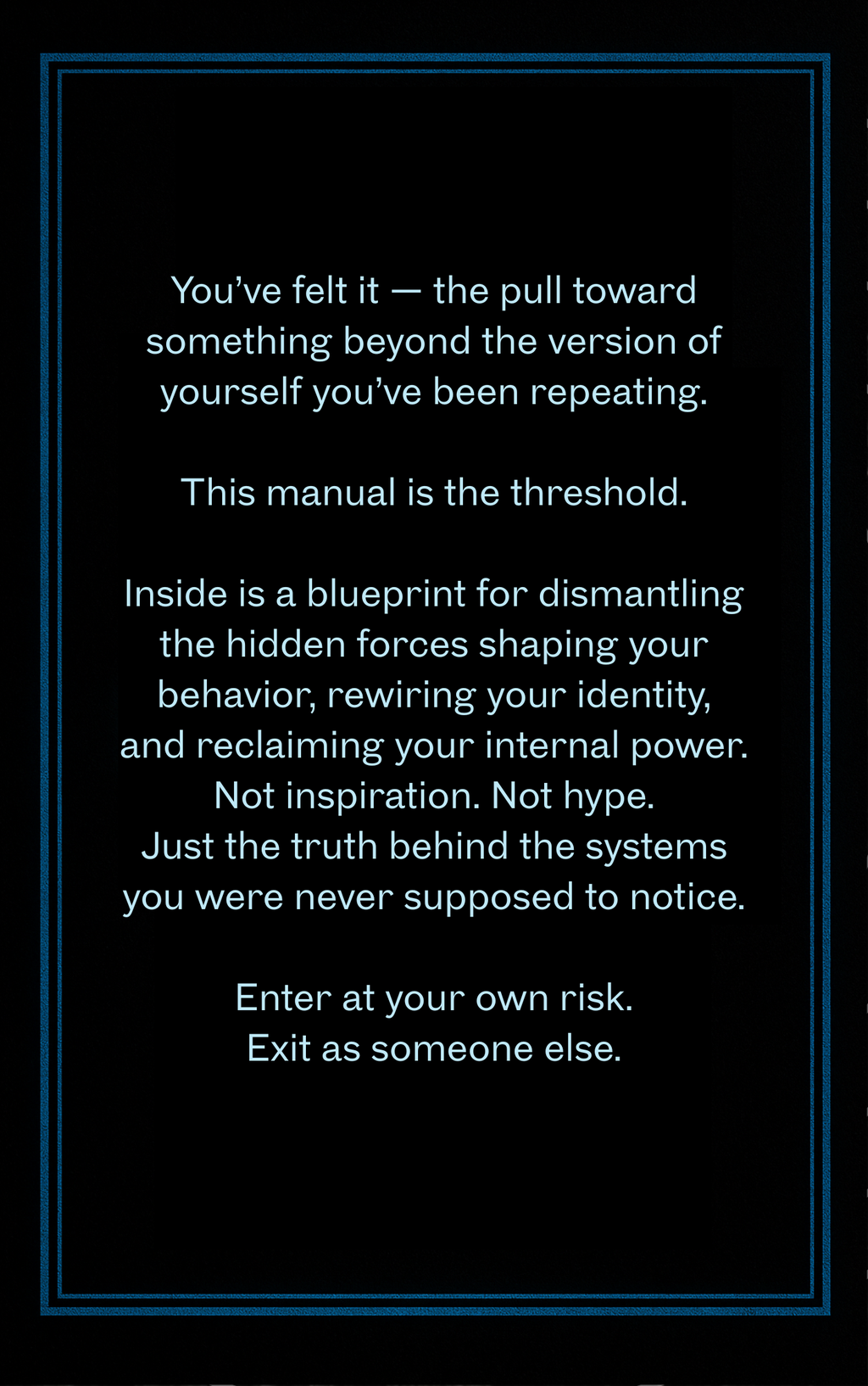 The Restricted Manual